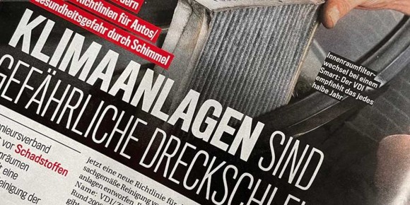 AutoBild warnt: Klimaanlagen im Auto sind 'gefährliche Dreckschleudern'